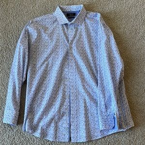 Penguin multi-circle slim fit dress shirt